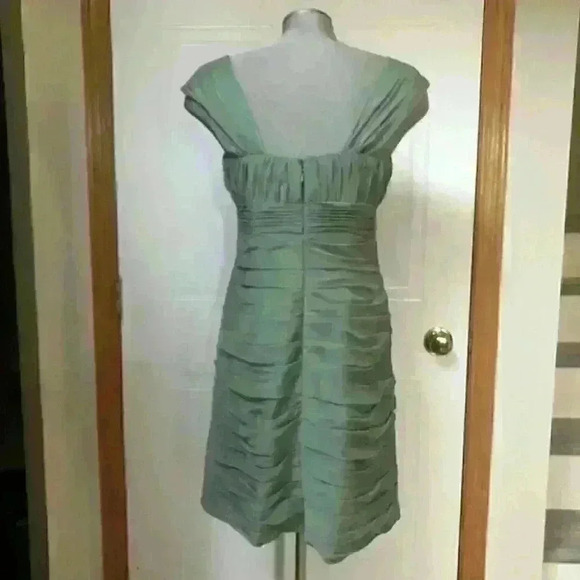 Bill Levkoff Dress Bridesmaid Bodycon Sage  Green - Picture 8 of 8